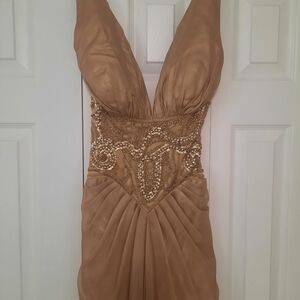 Gold formal gown